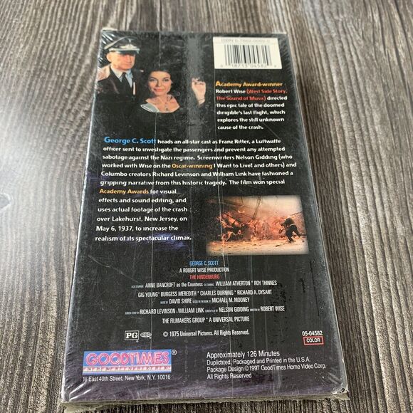 The Hindenburg (VHS, 1997) George C. Scott, Anne Bancroft, William Atherton - Picture 5 of 5